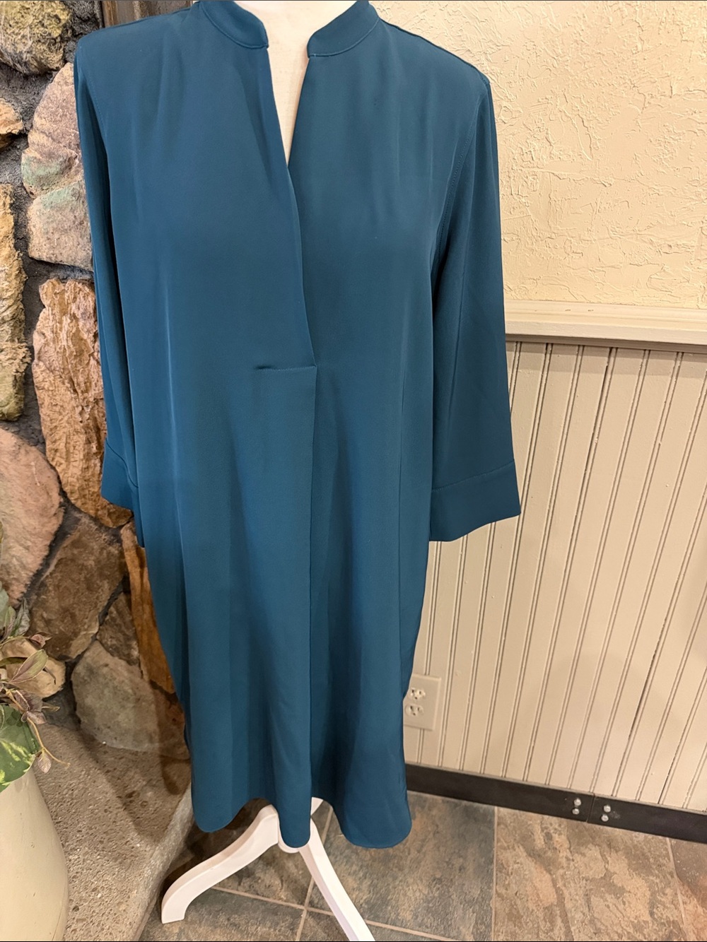 Worthington Teal Midi Shift Dress